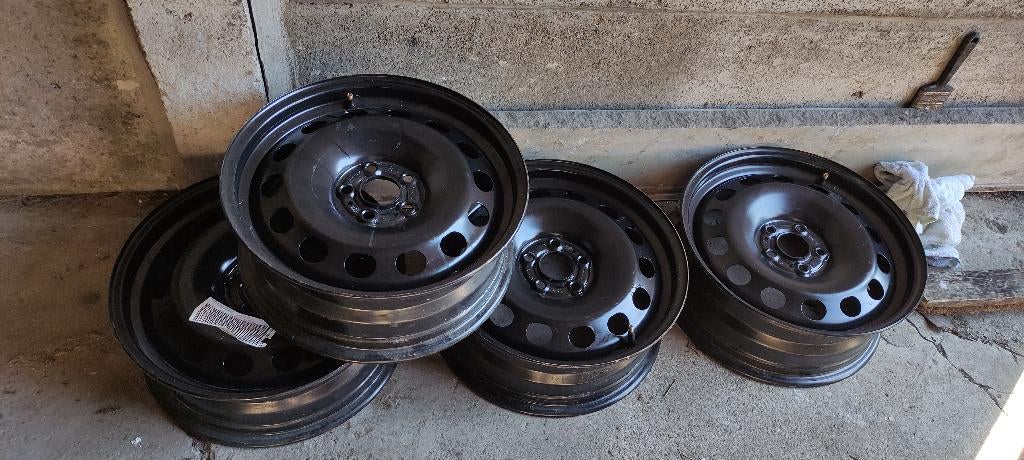 4 stalen velgen vw, Auto-onderdelen, Ophalen, Gebruikt, Velg(en), 16 inch