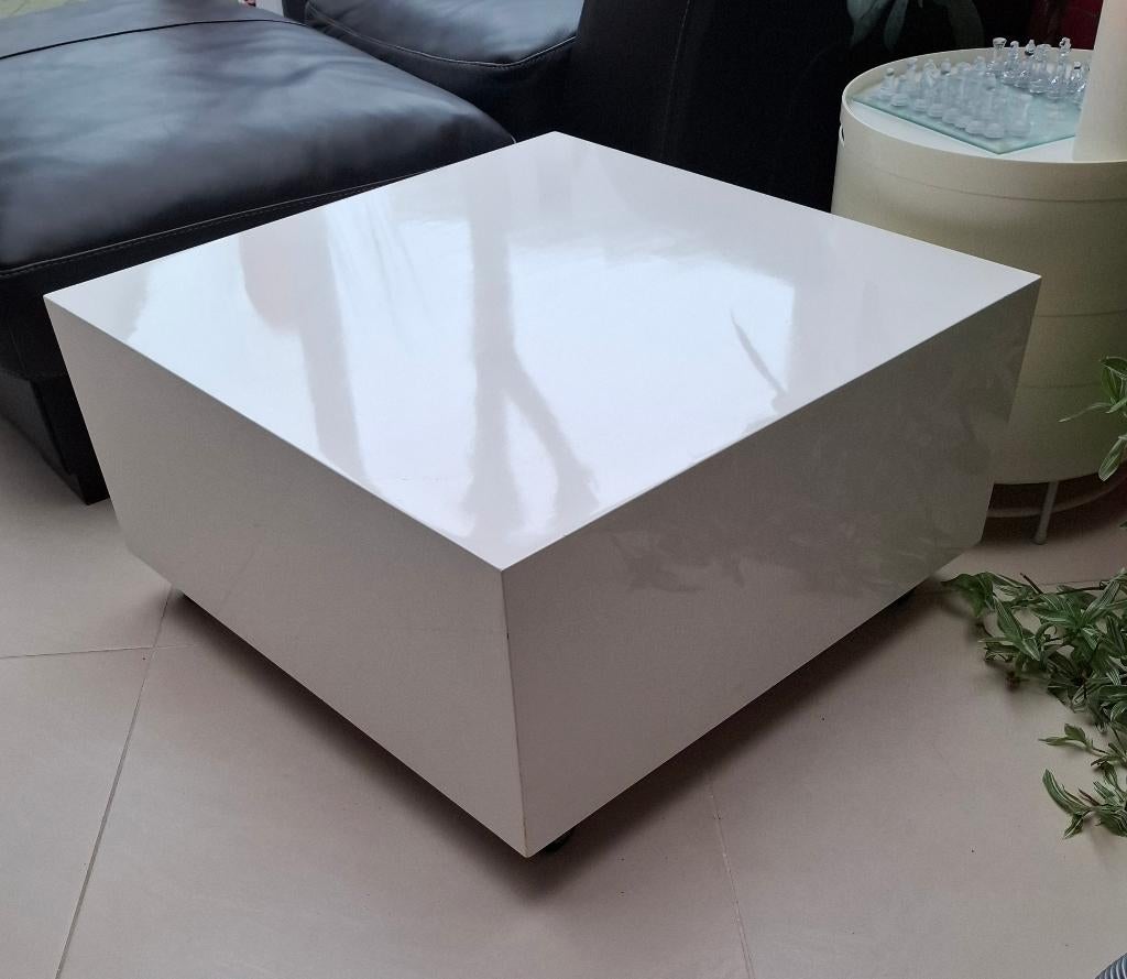 Salontafel, Moins de 50 cm, 50 à 100 cm, Carré, Synthétique