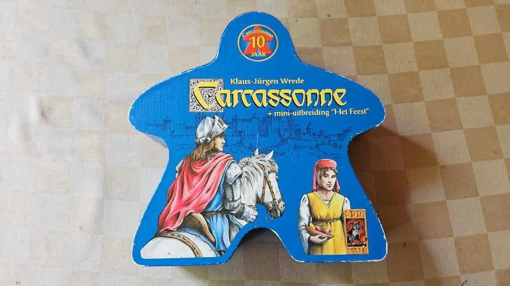 bordspel Carcassonne verjaardags editie + het Feest 10 jaar, Trois ou quatre joueurs, Envoi, Comme neuf