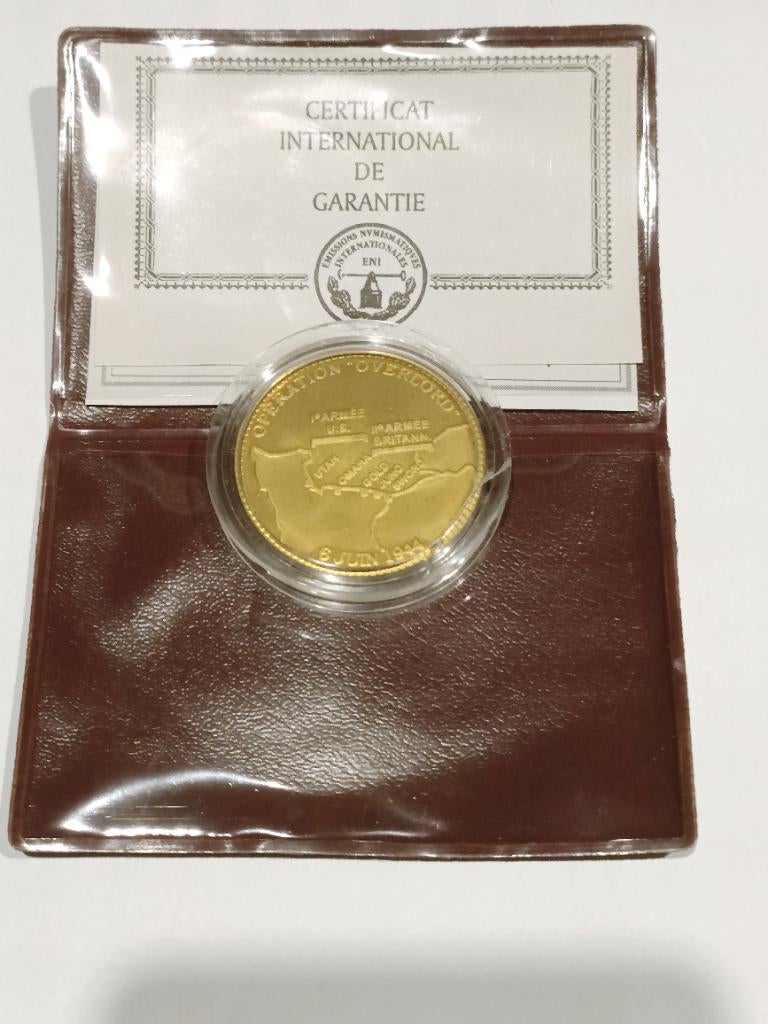 Belgique Médaille Overlord 50 Bronze 22gr, Enlèvement ou Envoi, Bronze