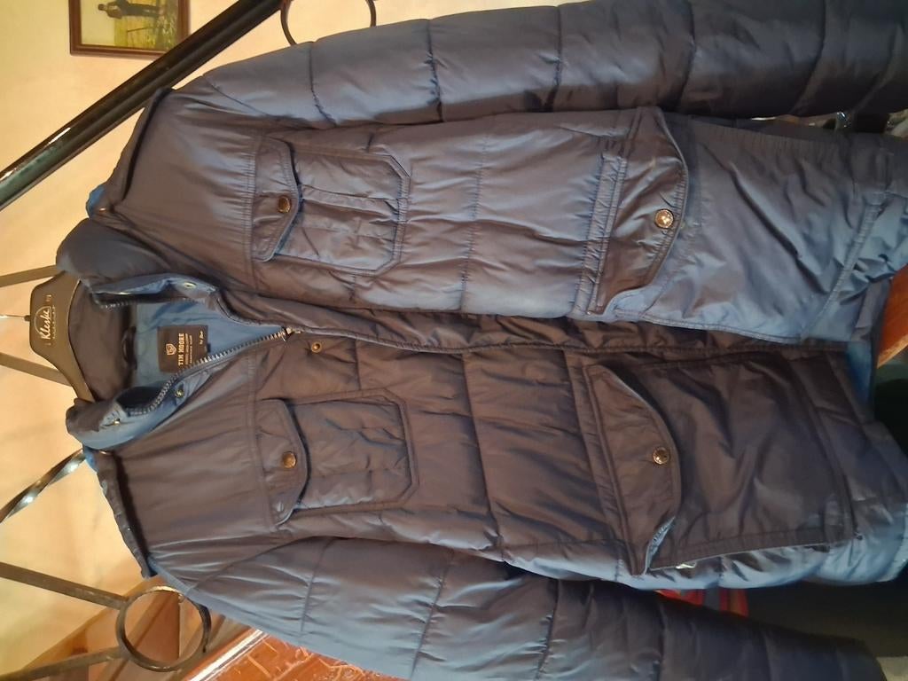 Winter jas,doorstikt met zakken en ritssluiting +kap, Kleding | Heren, Ophalen, Zo goed als nieuw