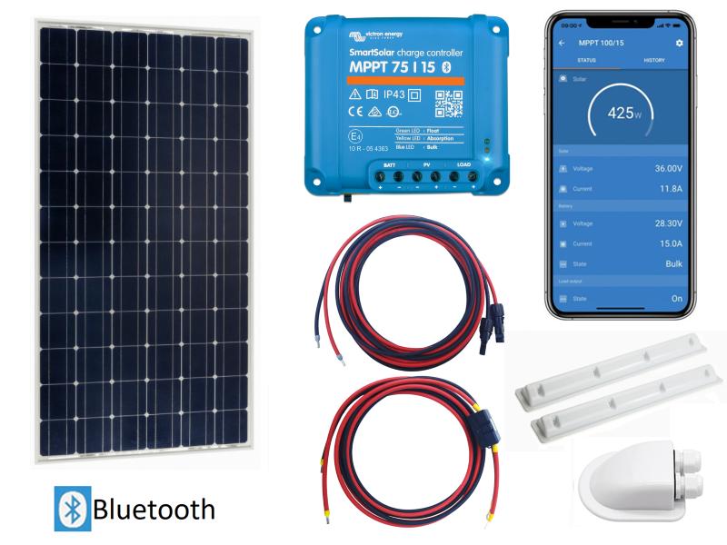 Victron Energy 185Wp zonnepanelen set camper, caravan, boot, Watersport en Boten, Verzenden, Nieuw