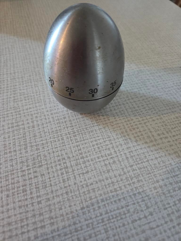 Minuteur de cuisine en inox, Enlèvement ou Envoi, Comme neuf