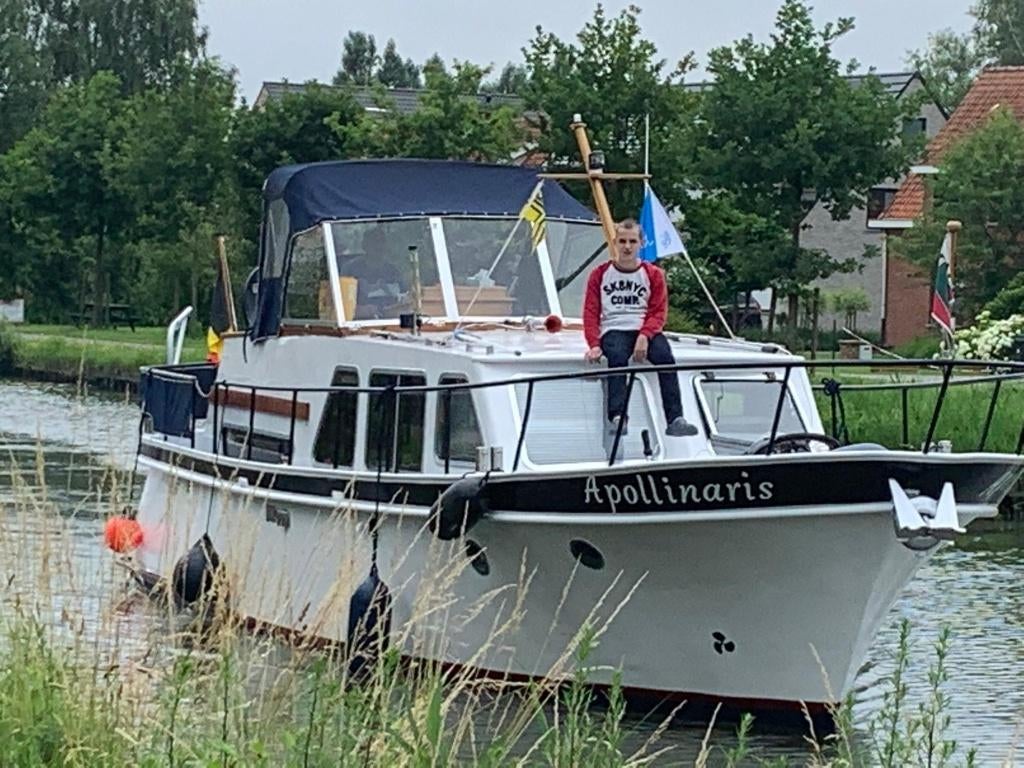 Motorboot, Watersport en Boten, Motorboten en Motorjachten, Gebruikt, Staal, 9 tot 12 meter, Diesel, Binnenboordmotor, 50 pk of meer
