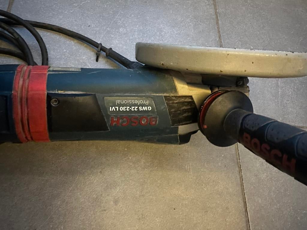 Bosch professional slijpschijf 2200W.  230mm GWS 22-230, Doe-het-zelf en Bouw, Gereedschap | Slijpmachines, Gebruikt, Ophalen