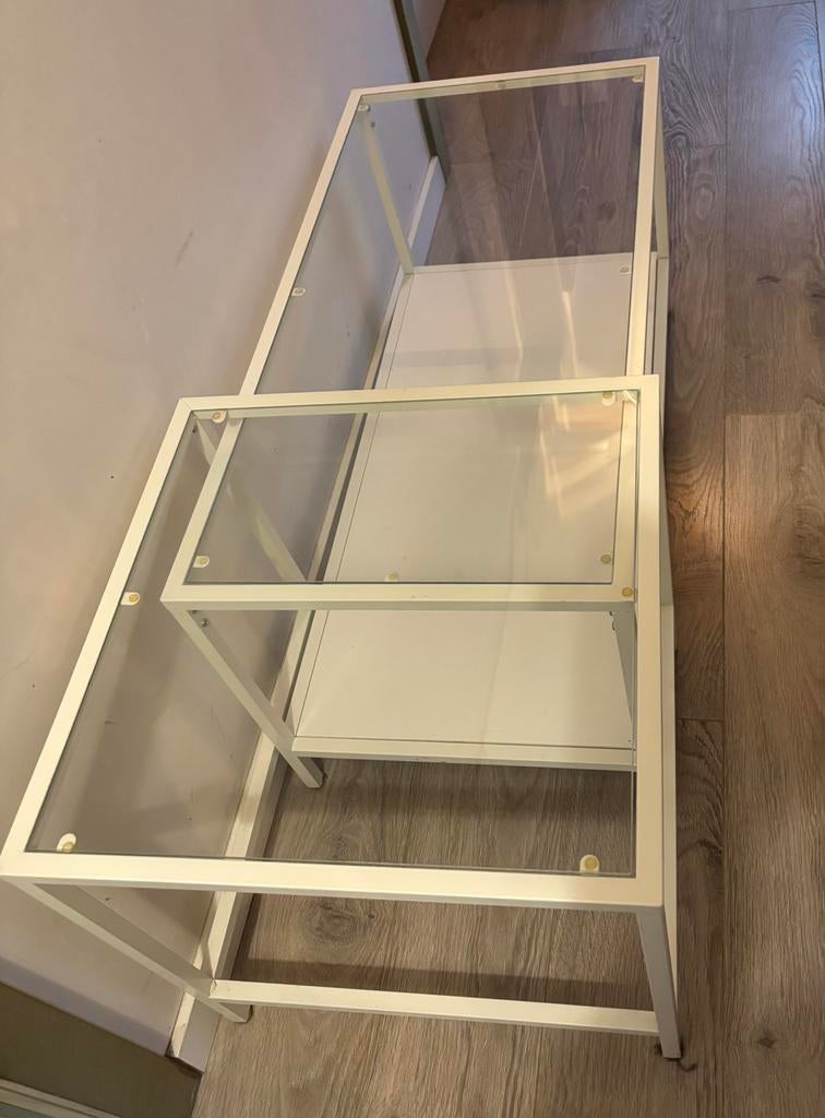 IKEA vittsjö bijzettafel set van 2, Huis en Inrichting, Ophalen, Zo goed als nieuw
