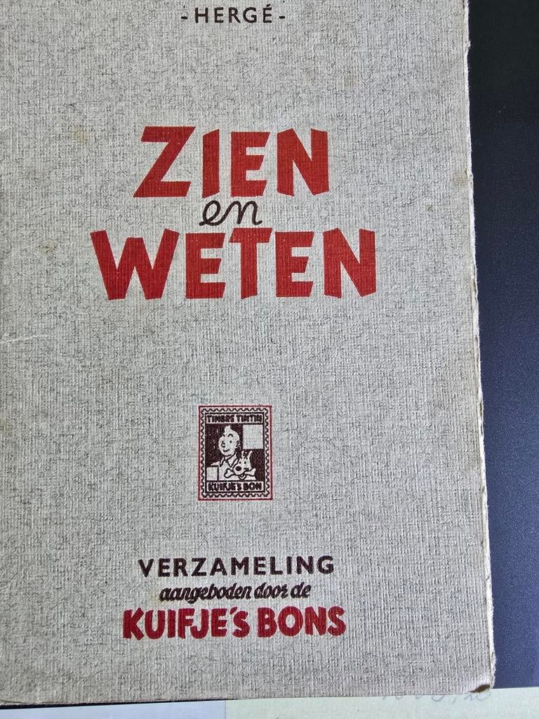 Hergé Tintin thème Bons Zien & Weten, avigation, Enlèvement ou Envoi, Utilisé, Autres sujets/thèmes, Gravure