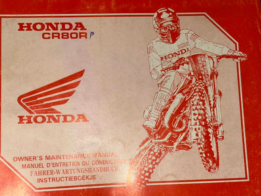 Livre d’entretien et de reparations Honda CR80 1993-, Enlèvement ou Envoi, Honda