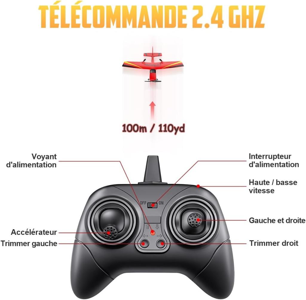 RC vliegtuig 2 kanalen | op afstand bestuurd zweefvliegtuig, Hobby en Vrije tijd, Elektro, -, Verzenden, RTF (Ready to Fly)
