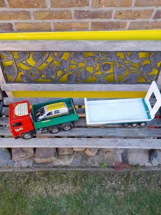 Bruder oude camion volvo team Willy+crossauto's Ford, Kinderen en Baby's, Ophalen, Gebruikt