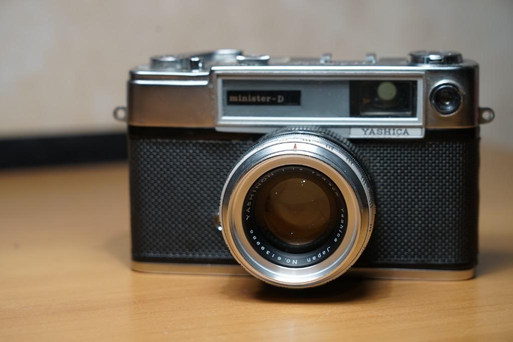 Yashica Minister D rangefinder, Ophalen of Verzenden, Gebruikt, Overige Merken