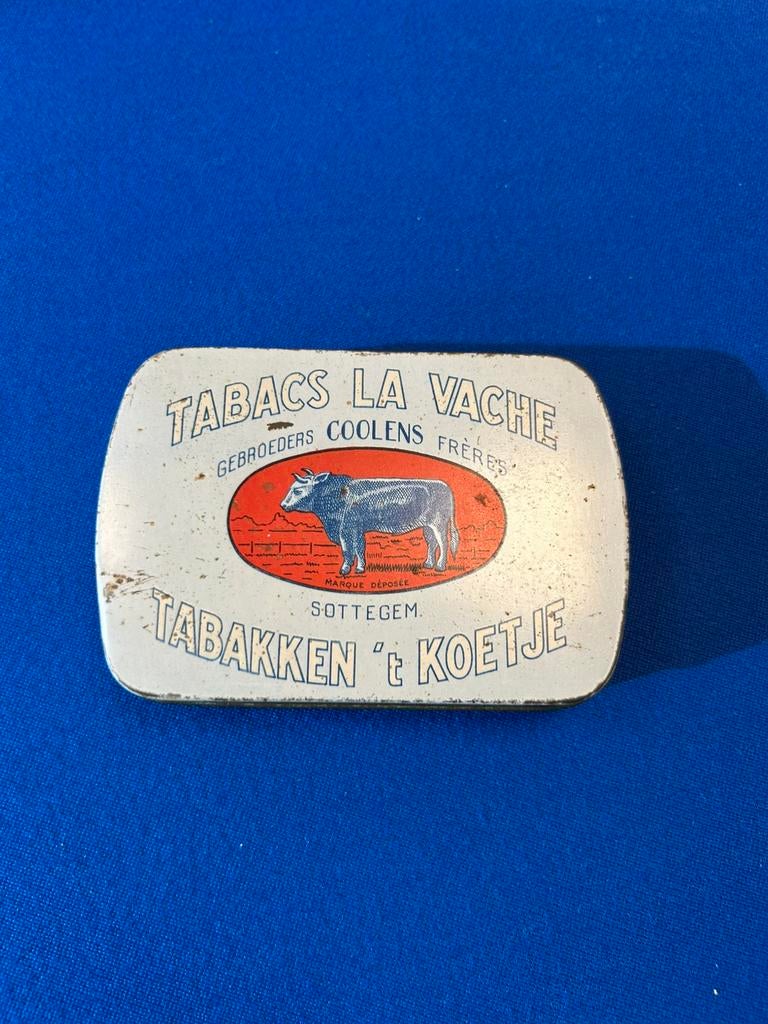 Coolens sottegem tabak blik, Verzamelen, Merken en Reclamevoorwerpen, Ophalen, Gebruikt, Gebruiksvoorwerp