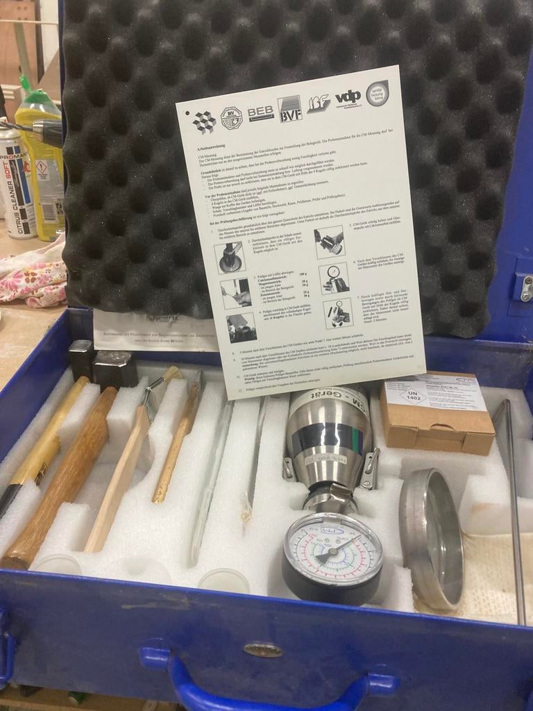 Vochtigheidsmeter, Ophalen