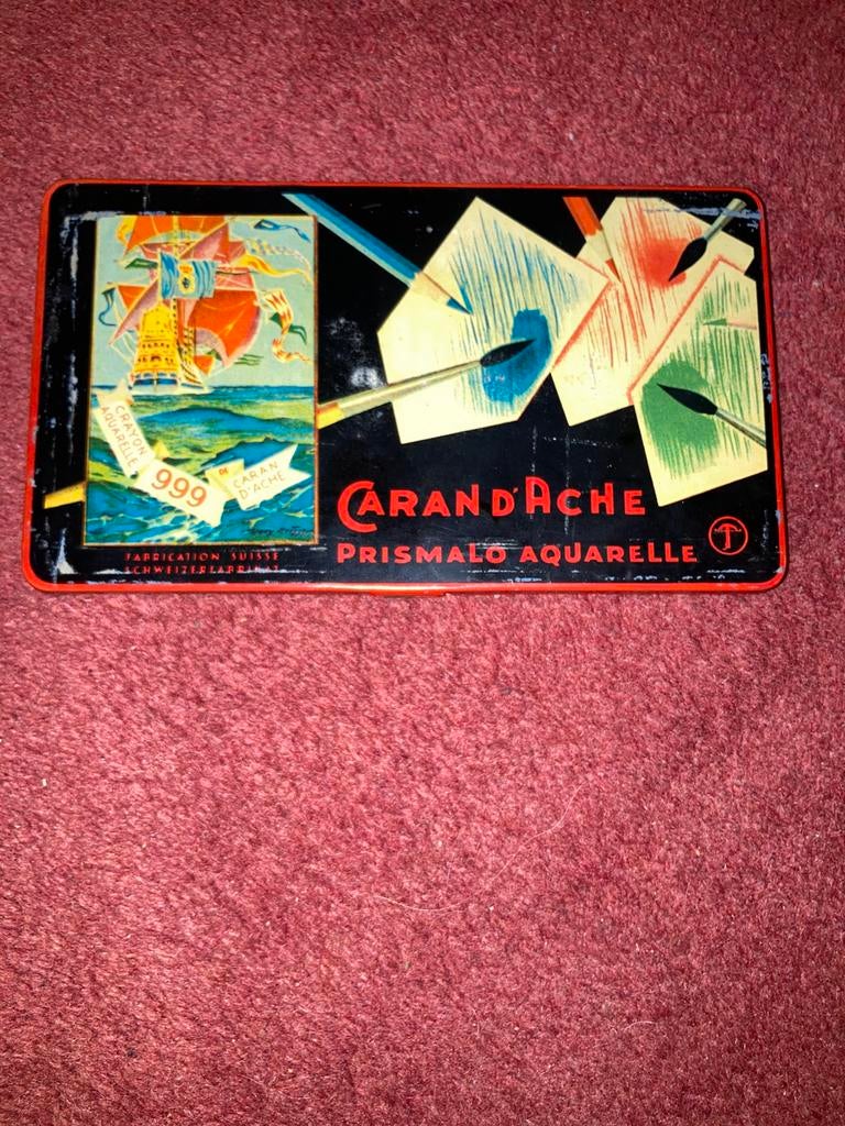 Crayons caran d’Ache vintage, Ophalen of Verzenden, Gebruikt