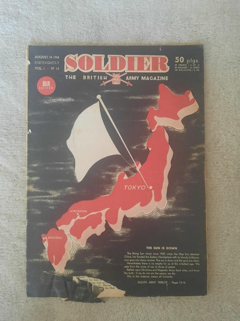 Soldier, le magazine de l'armée britannique 8 pièces, Enlèvement ou Envoi, Général, Deuxième Guerre mondiale, Utilisé