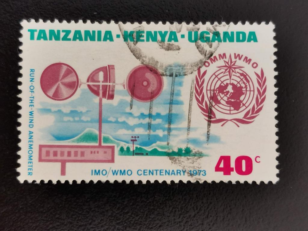 Kenya-Tanz-Uganda 1973 - meteorologie  - windmeter, Ophalen of Verzenden, Gestempeld