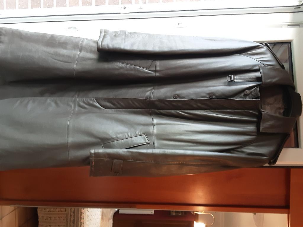 Jas in leder, Bruin, Maat 48/50 (M), Zo goed als nieuw, Ophalen