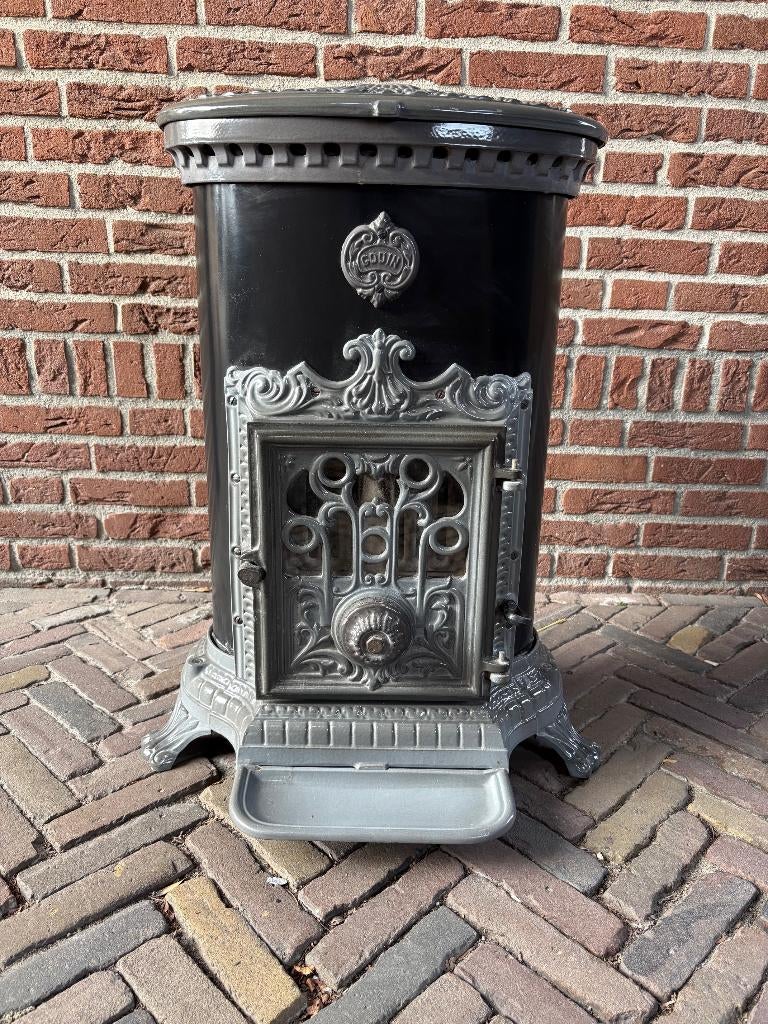 Prachtige Godin houtkachel kolenkachel type 3726 (7KW), Enlèvement, Comme neuf, Cheminée sur pied, Autres types