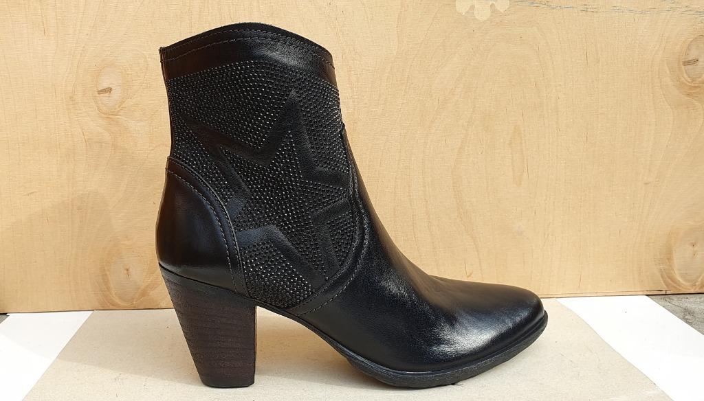 Tamaris leren laars maat 36, Zwart, Lage of Enkellaarzen, Ophalen, Tamaris