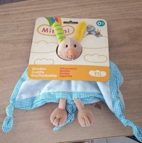 Doudou Minimi fil knuffeldoekje, Ophalen of Verzenden, Zo goed als nieuw, Konijn