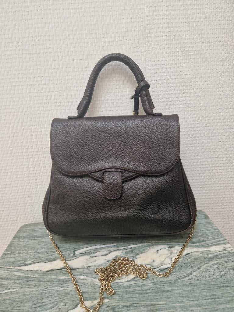 Sac à main en cuir Bardolini, Bijoux, Sacs & Beauté, Sacs | Sacs Femme, Enlèvement ou Envoi, Brun, Sac à main