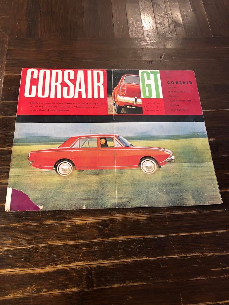 brochure catalogue Ford Corsair gt 1963, Ophalen, Gelezen, Ford