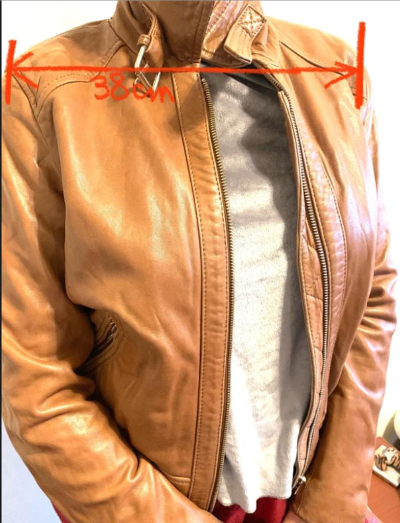 Veste en cuir caramel Massimo Dutti, Kleding | Dames, Jassen | Winter, Ophalen of Verzenden, Maat 36 (S), Gedragen, Bruin