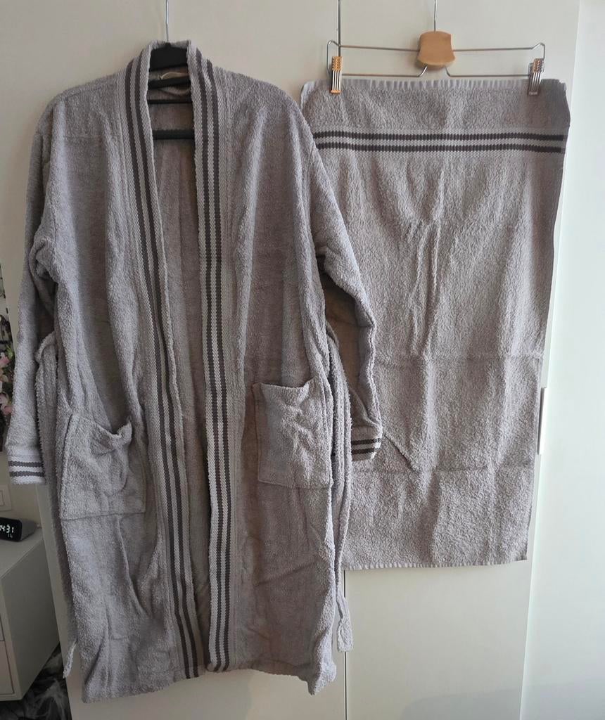 Peignoir homme taille M, Enlèvement ou Envoi, Taille 48/50 (M), Gris, Madame Coco