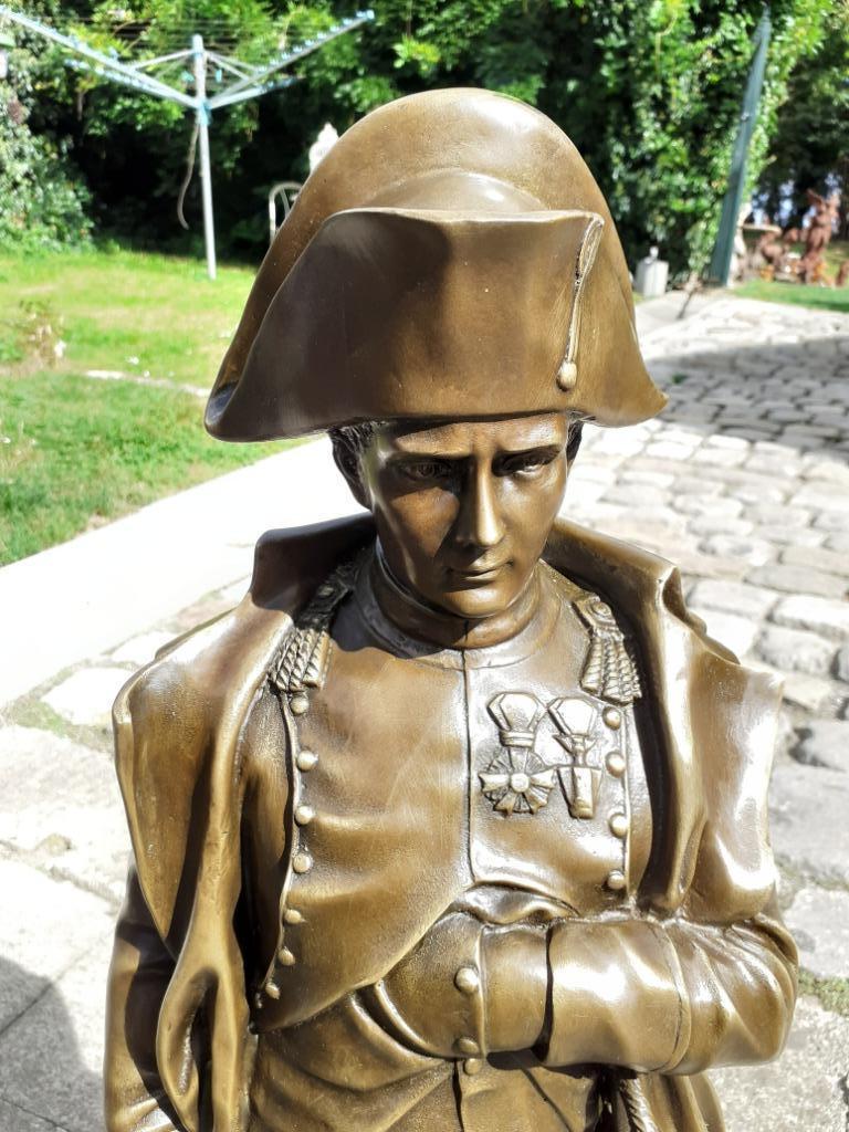 GRANDE STATUE DE NAPOLEON EN BRONZE SIGNE, Antiquités & Art, Antiquités | Bronze & Cuivre, Enlèvement, Bronze