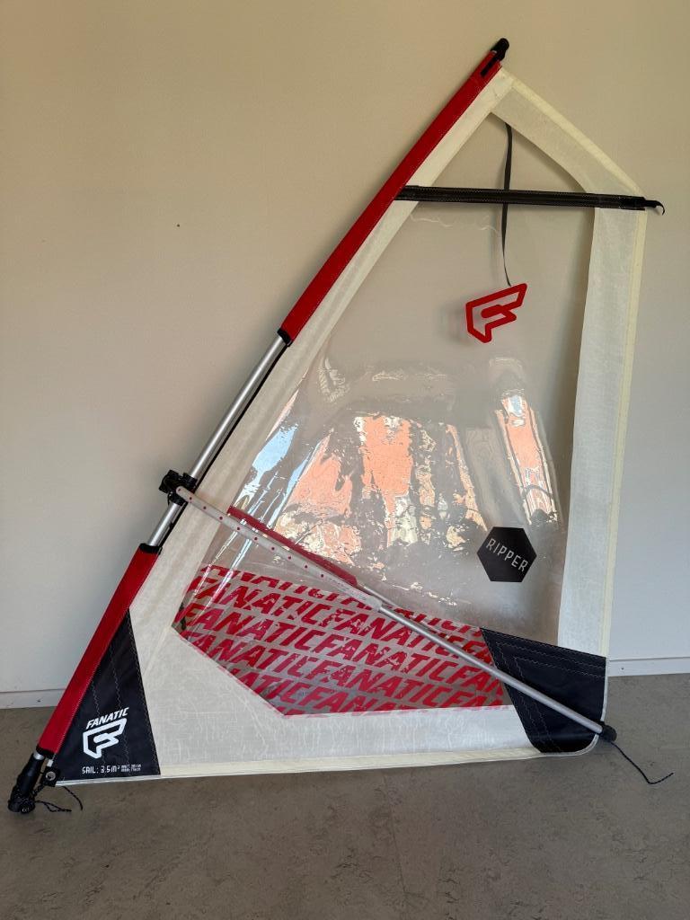 Fanatic ripper 3,5 m2 zeil compleet tuig, Sports nautiques & Bateaux, Planche à voile, Moins de 5 m², Ensemble complet, Enlèvement