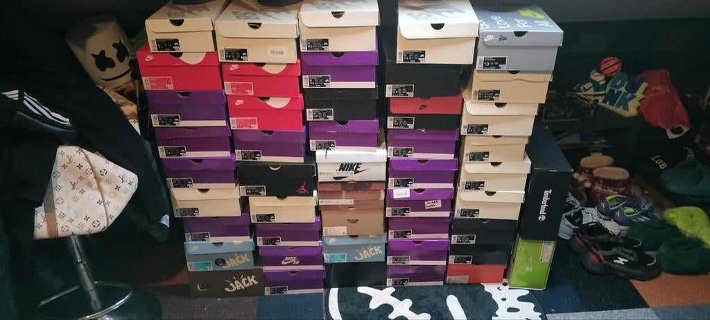 48 paar schoenen colectie ruilen verzameling nike Timberland, Enlèvement