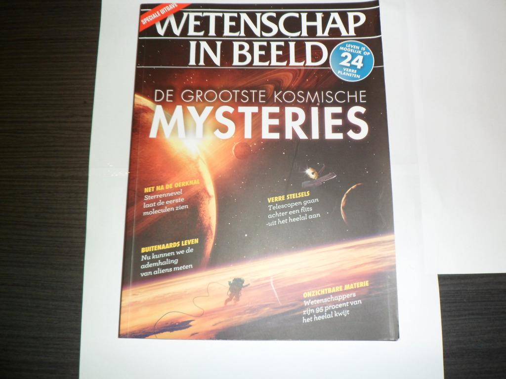 Wetenschap in beeld: >De Grootste Kosmische Mysteries 143 pg, Boeken, Ophalen, Zo goed als nieuw