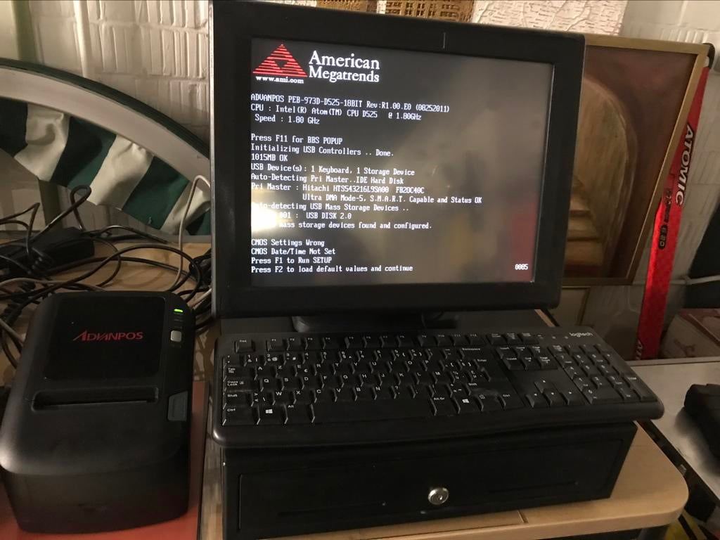 Kassasysteem met geldlade en printer, Enlèvement