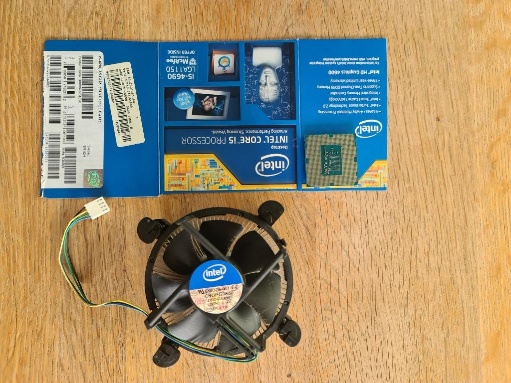 Intel I5 4690 3,5 Ghz 6Mb cache met cooler Intel, Informatique & Logiciels, Processeurs, 4-core, Comme neuf, LGA 1150, Intel Core i5