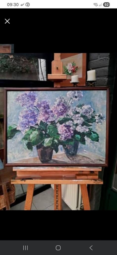 Prachtig oliewerk op paneel, Enlèvement ou Envoi