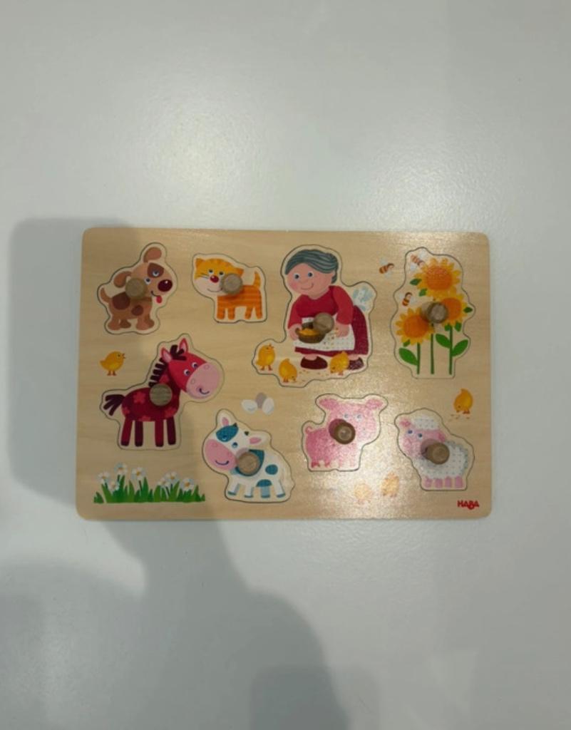 HABA Inlegpuzzel Op de Boerderij, Enlèvement, Comme neuf, Puzzles