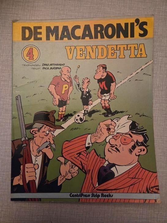 De Macaroni's 4, 1ste druk., Eén stripboek, Ophalen of Verzenden, Zo goed als nieuw