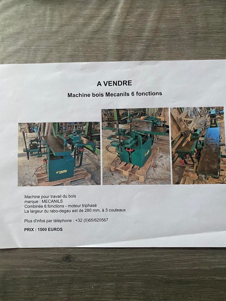 Machine à bois, Ophalen of Verzenden
