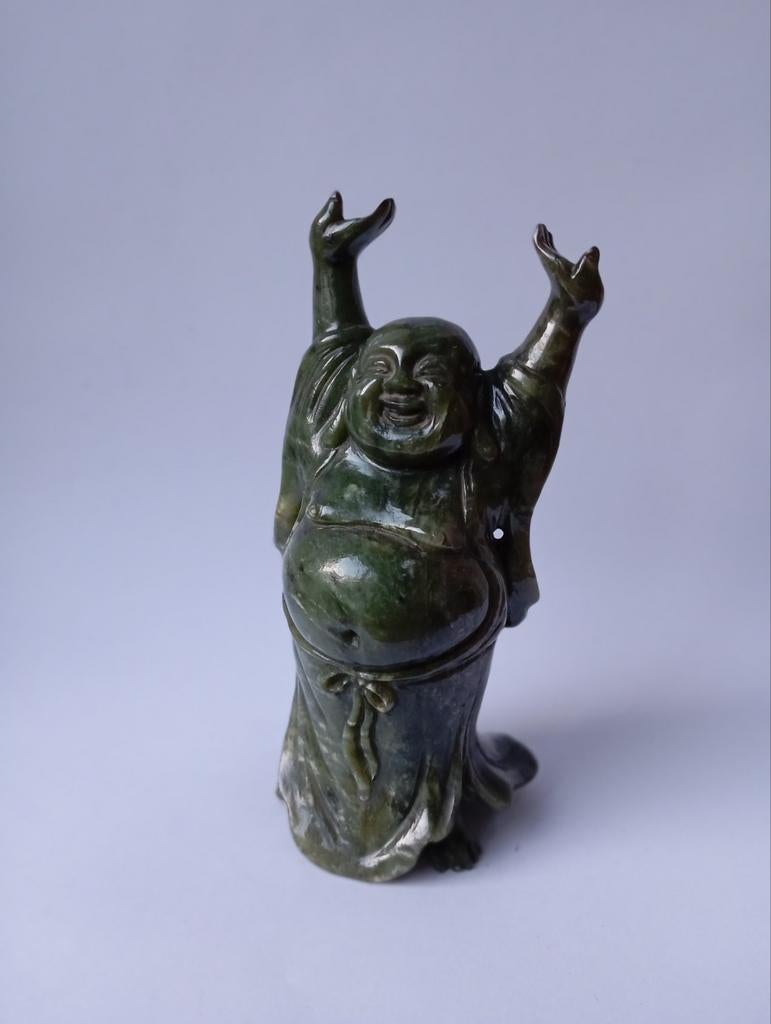 Bouddha en Jade, Chine, Antiquités & Art, Enlèvement ou Envoi