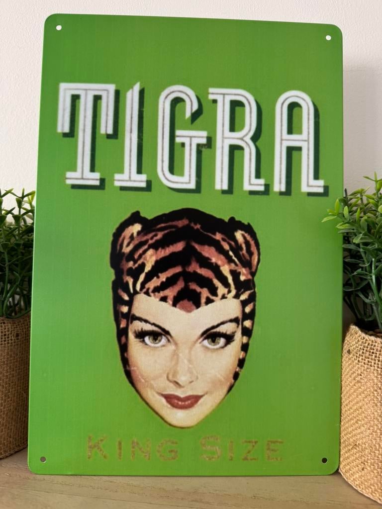 Panneau d'affichage en métal Tigra, Collections, Enlèvement ou Envoi, Neuf, Panneau publicitaire