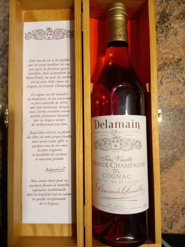 COGNAC DELAMAIN - GRANDE CHAMPAGNE - FAMILIERESERVE, Ophalen, Nieuw, Vol, Overige typen