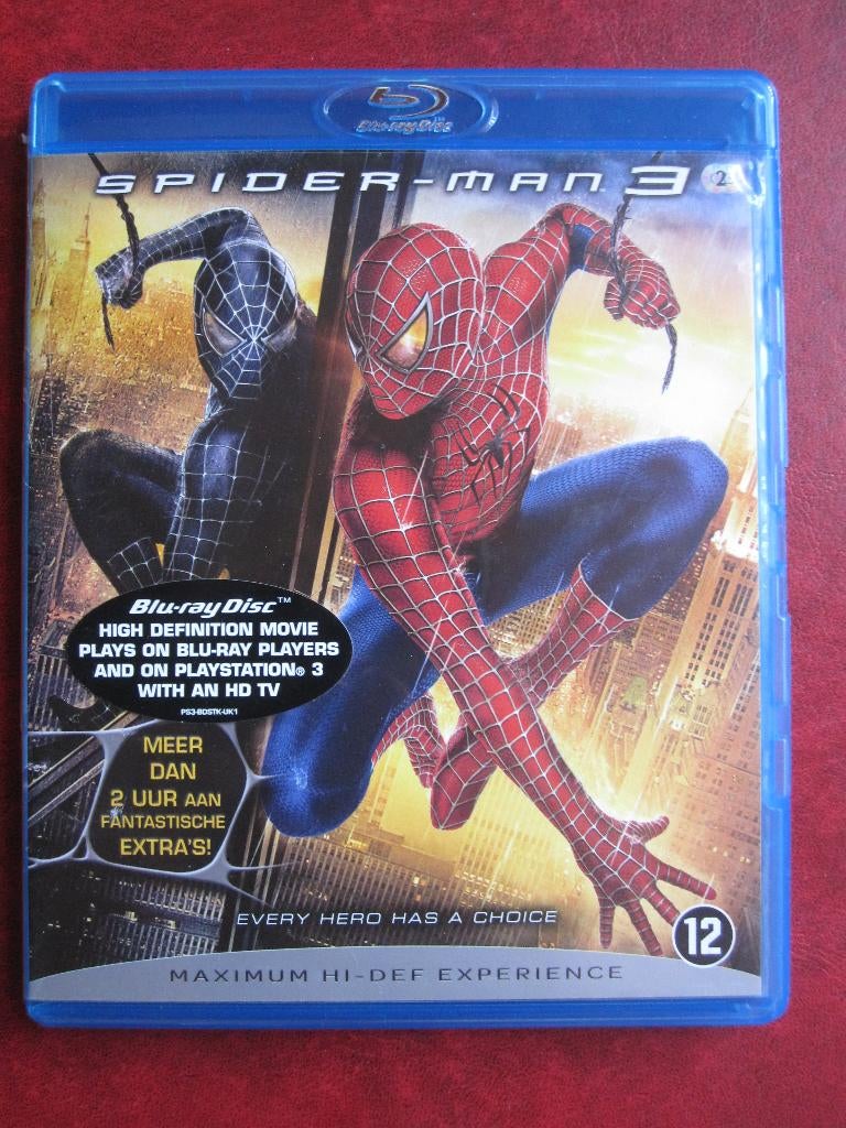Spider-Man 3 (2007) BLU-RAY (2 disc), Cd's en Dvd's, Blu-ray, Ophalen of Verzenden, Zo goed als nieuw, Actie, Boxset
