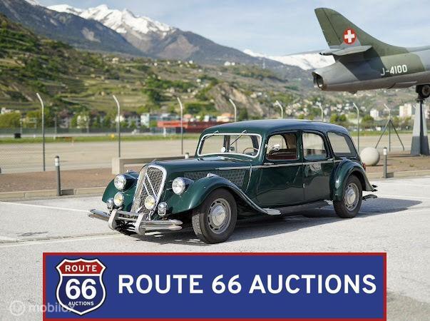 Citroën Traction Avant | 1951 | Route 66 Auctions, Auto's, Citroën, Zwart, Bedrijf, Handgeschakeld