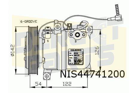 Nissan Primera P10/ 100NX / Serena (1.6 / 2.0) compressor AC, Autos : Pièces & Accessoires, Climatisation & Chauffage, Nissan