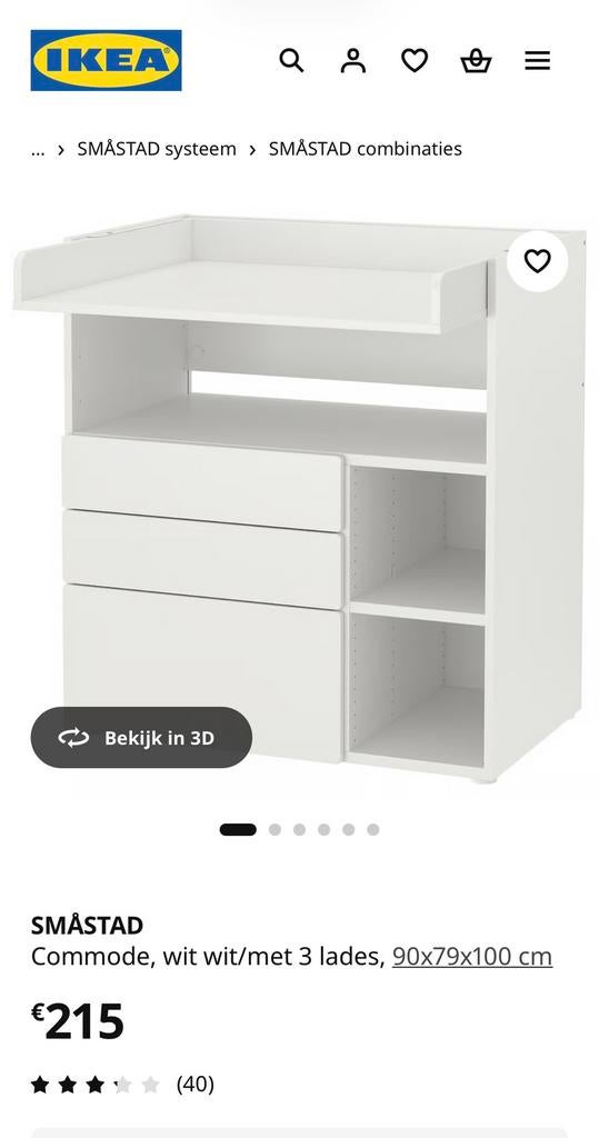 Verzorgingstafel, Enlèvement, Utilisé, Commode