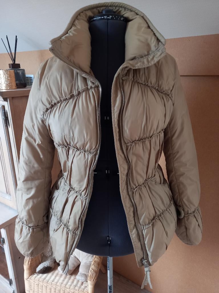 dames jas, Maat 38/40 (M), Verzenden, Beige, Zo goed als nieuw