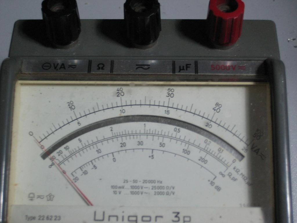 Multimètre Unigor 3P, Bricolage & Construction, Instruments de mesure, Enlèvement ou Envoi, Utilisé