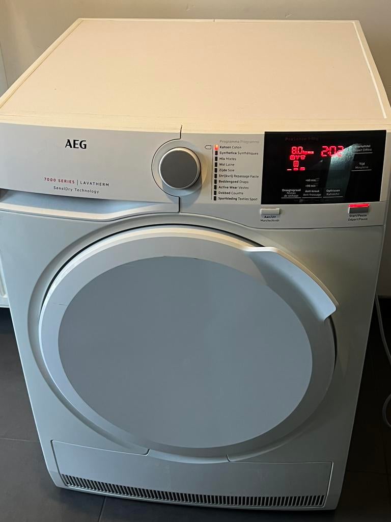 Sécheuse à pompe à chaleur Aeg série7000 de 8 kg Classe A+++, Electroménager, Enlèvement, Comme neuf