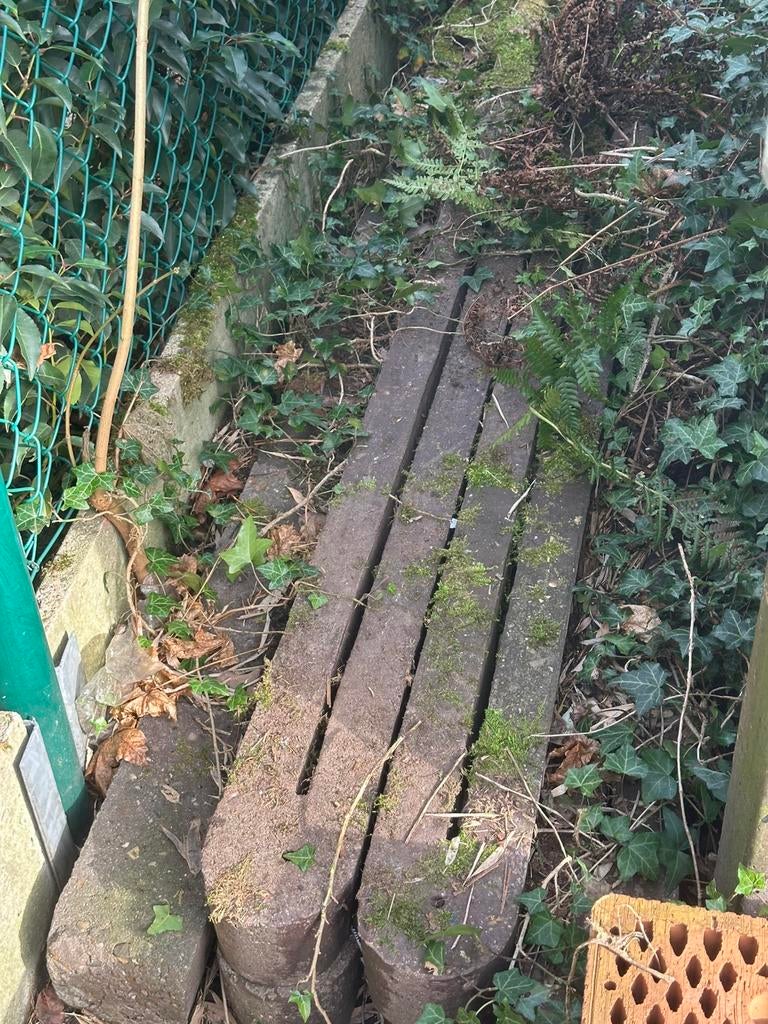 Betonnen palen en platen om draad tussen te zetten, Ophalen, Gebruikt, 250 cm of meer, Palen