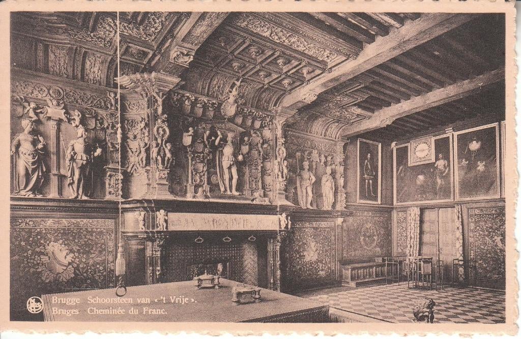 Postkaart - Brugge 't Vrije, Ophalen of Verzenden, 1920 tot 1940, Ongelopen, West-Vlaanderen